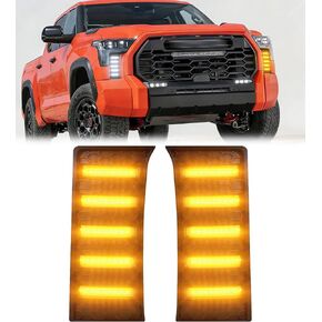 Fog Lights for Toyota Tundra 2022-2025 2026 Accessories 3rd Gen LED Front Grill Daytime Running Light Amber Turn Signals (OE Style) in Kuwait