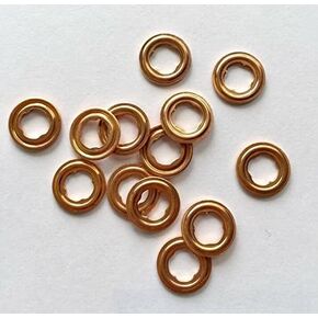 Diesel Injector Copper Sealing Washer Injector Copper Gasket 14 x 1.3mm Set of 6 in Kuwait