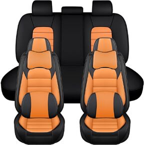 Seat Covers for Toyota Prius 2001-2026 Nappa Leather Car Seat Cover Compatible Airbag Seat Protector Waterproof Auto Seat Covers(Classic Black,Front Set) in Kuwait
