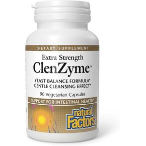 Natural Factors, ClenZyme, Extra Strength Yeast Balance Formula, 90 Capsules in Saudi Arabia