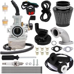PZ22 Carburetor 22mm Carb 38mm Air Filter Throttle Cable Grip Kit for 110cc 125cc ATV Pit Dirt Bike Coolster Mountopz SSR TaoTao DB14 DB24 Apollo Chinese Quad Parts (Blue) in Kuwait