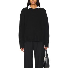 Aigeman Women Oversized Crewneck Chunky Knit Sweater Drapped Shoulder Long Sleeves Fall Pullover Sweaters Top Trendy Outfits in Kuwait