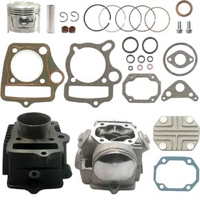 طقم مكبس أسطواني 47 مم مع طقم إعادة بناء رأس الأسطوانة متوافق مع Honda TRX90 Sportrax 90 1993-2005 in Kuwait