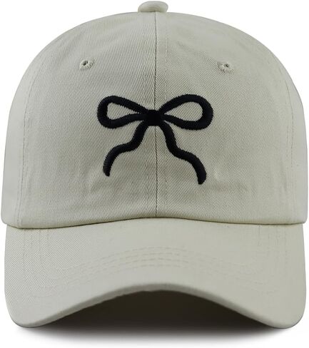 Bow Hat for Women Men, Funny Adjustable Cotton Embroidered Bowties Baseball Cap in Kuwait