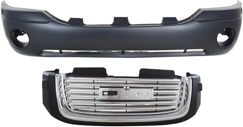 Replacement Grille Assembly Compatible with GMC Envoy XUV 2004-2005 (4.2L I6 and 5.3L V8) in Saudi Arabia