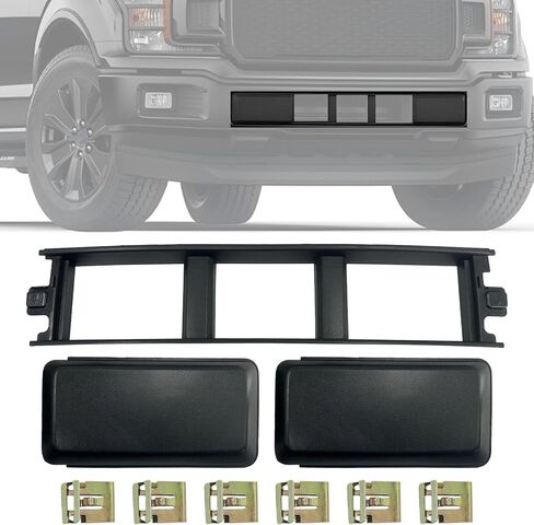 Front Bumper Cover Lower Grille Trim Panel Kit Fit For 2018-2020 Ford F-150, Bumper Cover End Kit,JL3Z-17E810-AB, JL3Z-17E811-AB,JL3Z17B968BB in Kuwait