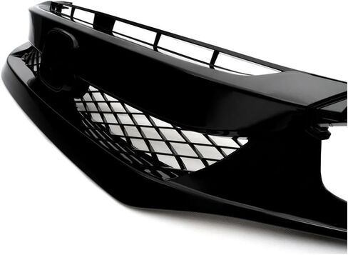 ALLGOOD Front Bumper Grill Hood Mesh Grille w/Eyebrow Compatible with Honda Civic Sedan & Coupe 2019-2020; Fit Honda Civic 5-Door Hatchback & Si Models 2020 Black in Kuwait