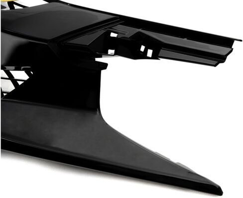 ALLGOOD Front Bumper Grill Hood Mesh Grille w/Eyebrow Compatible with Honda Civic Sedan & Coupe 2019-2020; Fit Honda Civic 5-Door Hatchback & Si Models 2020 Black in Kuwait