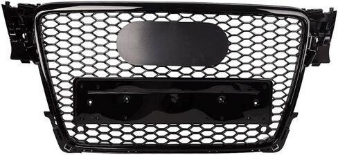 شبكة رياضية بشبكة قرص العسل باللون الأسود السداسي طراز RS4 تناسب 2009-2012 Audi A4/S4 B8 8T in Kuwait