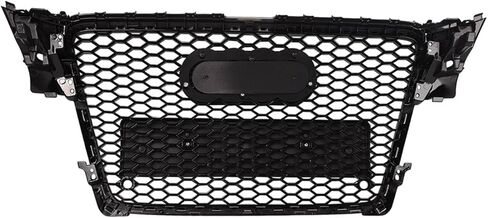 شبكة رياضية بشبكة قرص العسل باللون الأسود السداسي طراز RS4 تناسب 2009-2012 Audi A4/S4 B8 8T in Kuwait