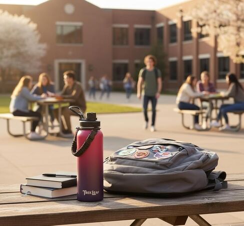 Travel Water Bottle with 3 Lids (Spout, Straw, Flip) Leak Proof, Quality, Vacuum Insulated, Stainless Steel (Twilight, 22 oz) in Saudi Arabia