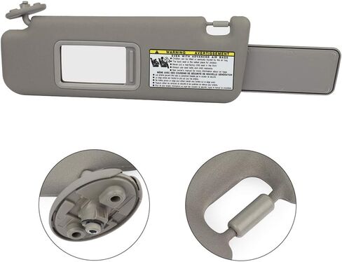 حاجب الشمس للسيارة من الجانب الأيسر للسائق - متوافق مع 2004 2005 2006 2007 2008 لسيارة Toyota 4Runner Gray استبدال حاجب الشمس للسيارة OE 74320-3D050-B0 بدون فتحة سقف in Kuwait