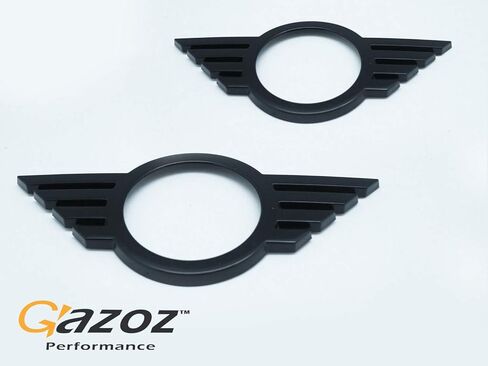 Front & Rear Glossy Black Emblem Badge Cover Overlays Compatible with F55 F56 F57 LCI After Facelift Model in Saudi Arabia