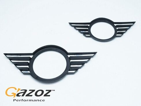 Front & Rear Glossy Black Emblem Badge Cover Overlays Compatible with F55 F56 F57 LCI After Facelift Model in Saudi Arabia