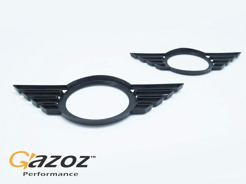 Front & Rear Glossy Black Emblem Badge Cover Overlays Compatible with F55 F56 F57 LCI After Facelift Model in Saudi Arabia