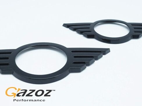 Front & Rear Glossy Black Emblem Badge Cover Overlays Compatible with F55 F56 F57 LCI After Facelift Model in Saudi Arabia