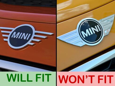 Front & Rear Glossy Black Emblem Badge Cover Overlays Compatible with F55 F56 F57 LCI After Facelift Model in Saudi Arabia