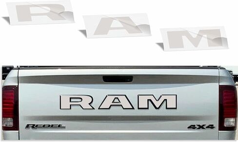 Reflective Concepts - RAM Tailgate Emblem Overlay Decal -Fits: 2015-2018 Ram Rebel (Gloss Red) in Saudi Arabia
