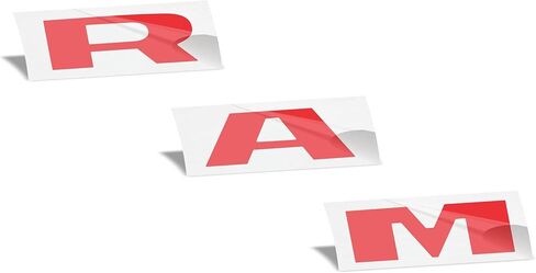 Reflective Concepts - RAM Tailgate Emblem Overlay Decal -Fits: 2015-2018 Ram Rebel (Gloss Red) in Saudi Arabia