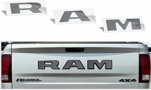 Reflective Concepts - RAM Tailgate Emblem Overlay Decal -Fits: 2015-2018 Ram Rebel (Gloss Red) in Saudi Arabia