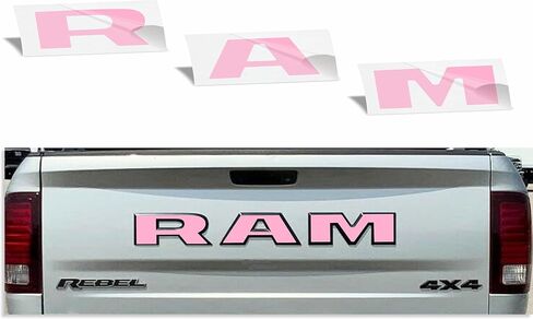 Reflective Concepts - RAM Tailgate Emblem Overlay Decal -Fits: 2015-2018 Ram Rebel (Gloss Red) in Saudi Arabia