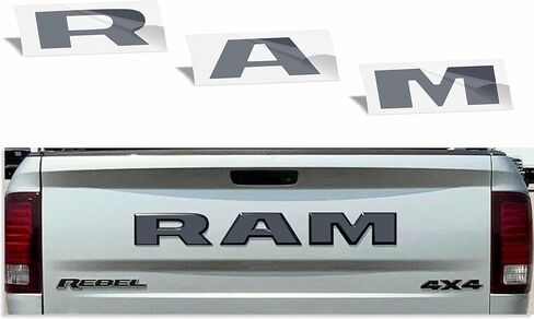 Reflective Concepts - RAM Tailgate Emblem Overlay Decal -Fits: 2015-2018 Ram Rebel (Gloss Red) in Saudi Arabia