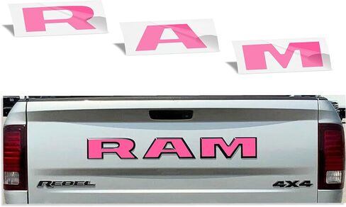 Reflective Concepts - RAM Tailgate Emblem Overlay Decal -Fits: 2015-2018 Ram Rebel (Gloss Red) in Saudi Arabia