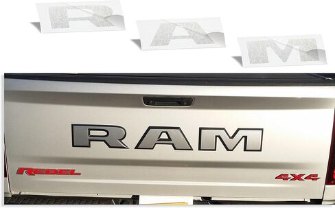 Reflective Concepts - RAM Tailgate Emblem Overlay Decal -Fits: 2015-2018 Ram Rebel (Gloss Red) in Saudi Arabia
