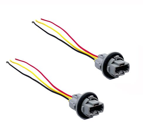 2 Sets Front Turn Light Signal Bulb Socket with 3 Pin Pigtail Wire Compatible with Toyota Tacoma RAV4 Camry 4Runner Venza Sequoia 2005-2015 Replace#90075-60060 90980-11020 in Kuwait