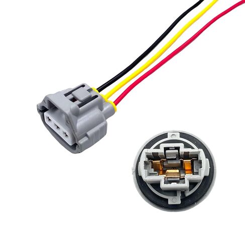 2 Sets Front Turn Light Signal Bulb Socket with 3 Pin Pigtail Wire Compatible with Toyota Tacoma RAV4 Camry 4Runner Venza Sequoia 2005-2015 Replace#90075-60060 90980-11020 in Kuwait