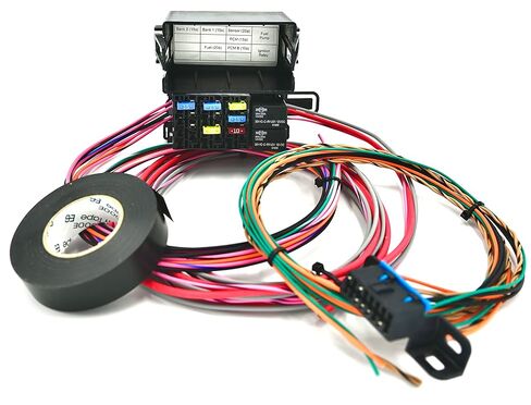 Michigan Motorsports LS Swap Wire Harness Fuse Block Stand Alone Wiring Harness OBD2 Port Connector in Saudi Arabia