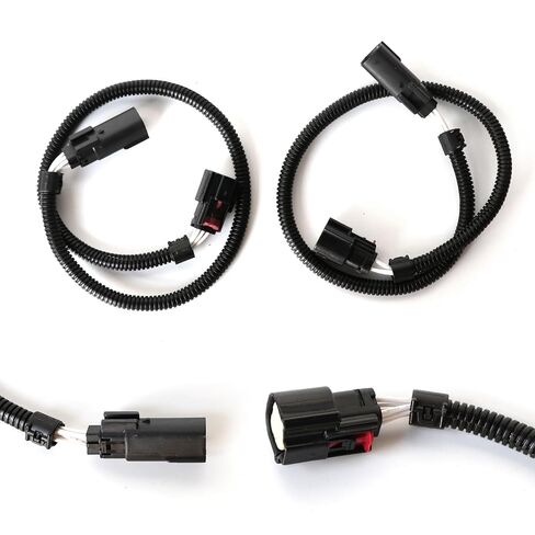 2Pcs 12" 6 Pin Oxygen Sensor Extension Harness Wires for Ford Mustang GT 5.0L V8 and 3.7L V6 2015-2017 Rectangular Connector Front in Saudi Arabia