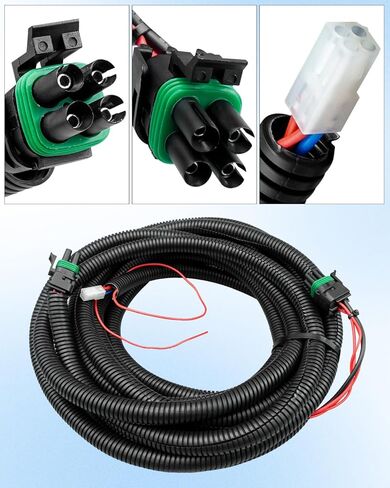 28587 حزام التحكم في كابل البطارية الجانبي للشاحنة مناسب لـ Western Fisher Blizzard SnowEx Snowplow، 2 مقابس وحدة عزل الأسلاك المرنة للأسطول in Saudi Arabia