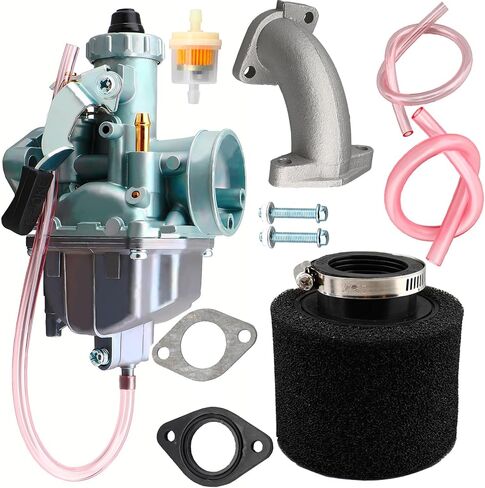 VM22 26 مللي متر المكربن/مدخل الأنابيب المنوع/فلتر الهواء ل أبولو ليفان YX Zongshen 110cc 125cc 140cc XR50 CRF70 الأنابيب حفرة الترابية دراجة نارية أجزاء in Kuwait