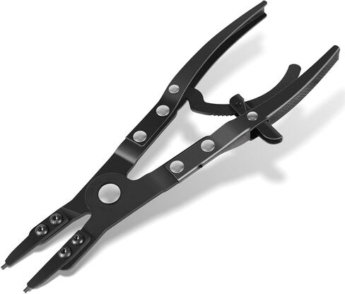 Upgraded 38700 Spindle Snap Ring Pliers for Ford Super Duty Pickups 2007 and Newer, Heavy Duty Internal External Snap Ring Pliers with Ratchet Locking Mechanism in Saudi Arabia