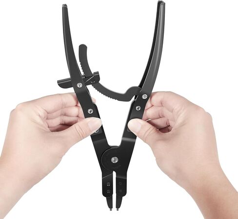 Upgraded 38700 Spindle Snap Ring Pliers for Ford Super Duty Pickups 2007 and Newer, Heavy Duty Internal External Snap Ring Pliers with Ratchet Locking Mechanism in Saudi Arabia