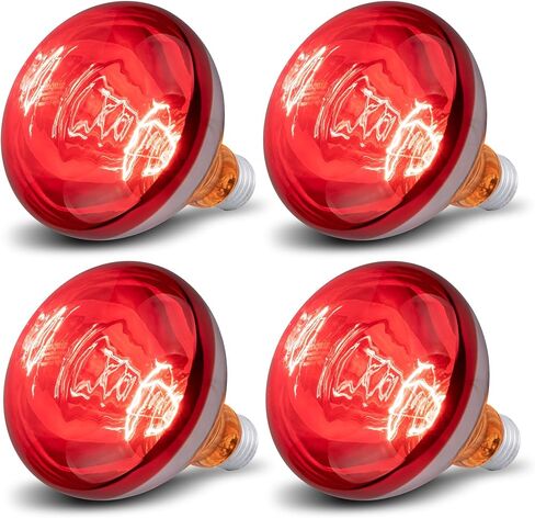250 Watts Heat Lamp Bulbs, R40 Brooder Heat Lamp Bulbs for Chickens, Infrared Reflector Heat Bulbs for Brooder Heater, Incandescent Heating bulb for Chicks, Pet, Light Therapy, Bathroom, Food (1 Pack) in Saudi Arabia