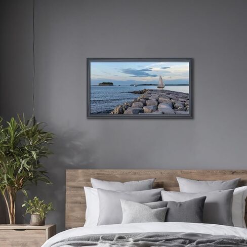 إطار صورة مقاس 16 × 30 بوصة من الخشب الصلب باللون الأسود، مناسب لإطار الصور البانورامية/الملصقات/اللوحة/الصور الجماعية/الألغاز (A23B1630) in Saudi Arabia