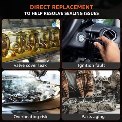 مجموعة حشية غطاء الصمام تناسب محركات LS 4.8 5.3 5.7 6.0 6.2L 1999-2020 V8 المتوافقة مع Chevy Silverado 1500 2500 Suburban Tahoe Trailblazer لـ GMC Sierra Savana Yukon Envoy VS50504R1 VS50250A in Kuwait