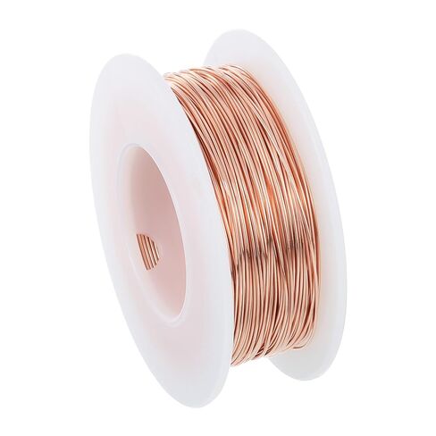 PATIKIL 32 Gauge 99.9% Copper Wire, 20m/65.6ft Pure Copper Flexible Wire Coil 0.2mm Craft Wire for Jewelry Making Beading Garden Plants in Kuwait