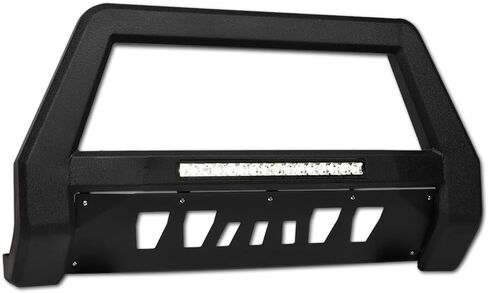 واقي قضيب الثور LED خفيف الوزن باللون الأسود مع لوحة انزلاقية متوافق مع 2009-2018 دودج رام 1500/2019-2024 كلاسيك in Kuwait