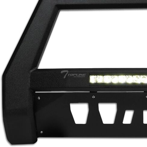 واقي قضيب الثور LED خفيف الوزن باللون الأسود مع لوحة انزلاقية متوافق مع 2009-2018 دودج رام 1500/2019-2024 كلاسيك in Kuwait