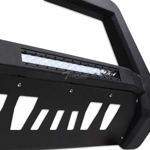 واقي قضيب الثور LED خفيف الوزن باللون الأسود مع لوحة انزلاقية متوافق مع 2009-2018 دودج رام 1500/2019-2024 كلاسيك in Kuwait