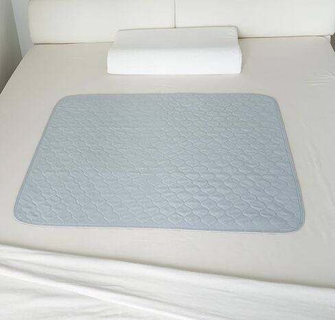 2 Pack Soft-brushed Absorbent Incontinence Underpads Leakproof Bed Pads Washable Reusable 34X36 Fit Twin Bed Durable Waterproof Draw Sheet Mattress Protector in Kuwait