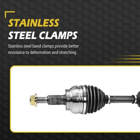 [4WD/AWD] Front CV Axle for 2006-2010 Dodge Ram 1500-2011 Ram 1500-2007 2008 2009 Shaft Assembly Left Right Replacement Pair - 60-3404 in Kuwait