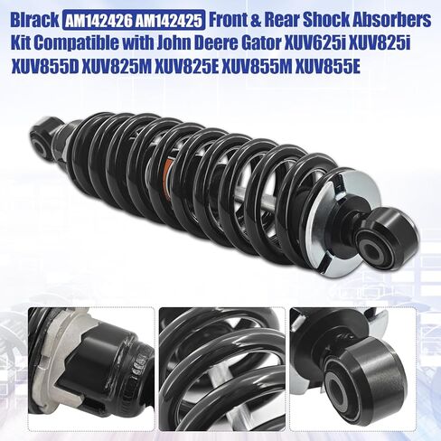 طقم ممتص الصدمات الأمامي والخلفي AM142426 AM142425 متوافق مع John Deere Gator XUV 825i 625i 855D 825M 855M 825E 855E in Kuwait