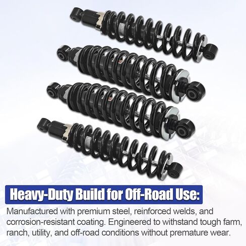 طقم ممتص الصدمات الأمامي والخلفي AM142426 AM142425 متوافق مع John Deere Gator XUV 825i 625i 855D 825M 855M 825E 855E in Kuwait