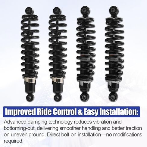 طقم ممتص الصدمات الأمامي والخلفي AM142426 AM142425 متوافق مع John Deere Gator XUV 825i 625i 855D 825M 855M 825E 855E in Kuwait