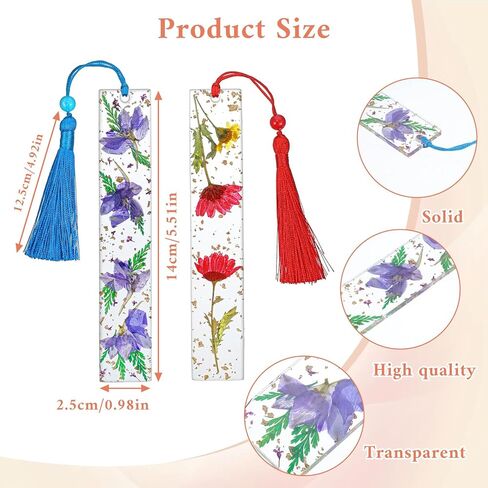 4 قطع من حامل الإبهام للكتب، حامل صفحات الإبهام مصنوع يدويًا للقراءة، حامل إبهام كتاب من الراتنج مع شرابة، حامل صفحات أصابع الكتب للطلاب والمعلمين الذين يقرؤون in Kuwait