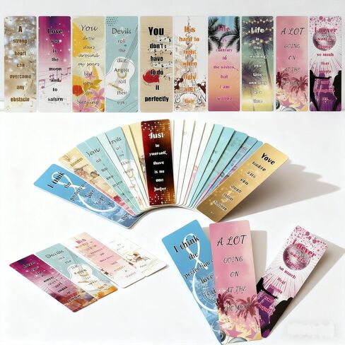 Music Inspired Book Marks 20 Pcs Fans Singer Book Marks Page Markers Paper Album Quotes Gift Bookmarks or Book Lovers Singer Book Accessories Reading Gift in Saudi Arabia